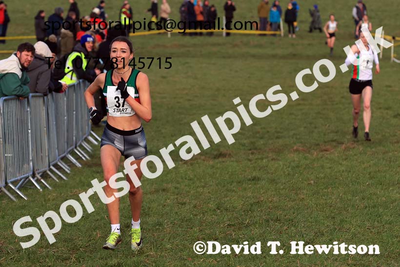 Junior Womens 2024 Northern Cross Country Champs., Sedgefield. Photo: David T. Hewitson/Sports for All Pics